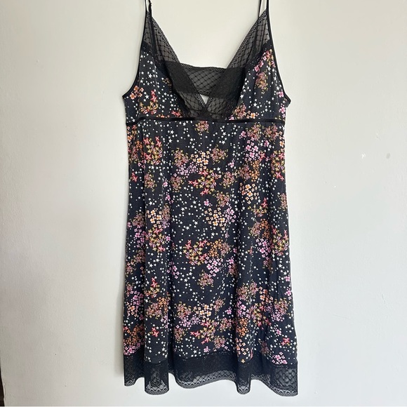 Victoria's Secret Other - Victoria's Secret Black and Pink Chemise with Lace Trim
